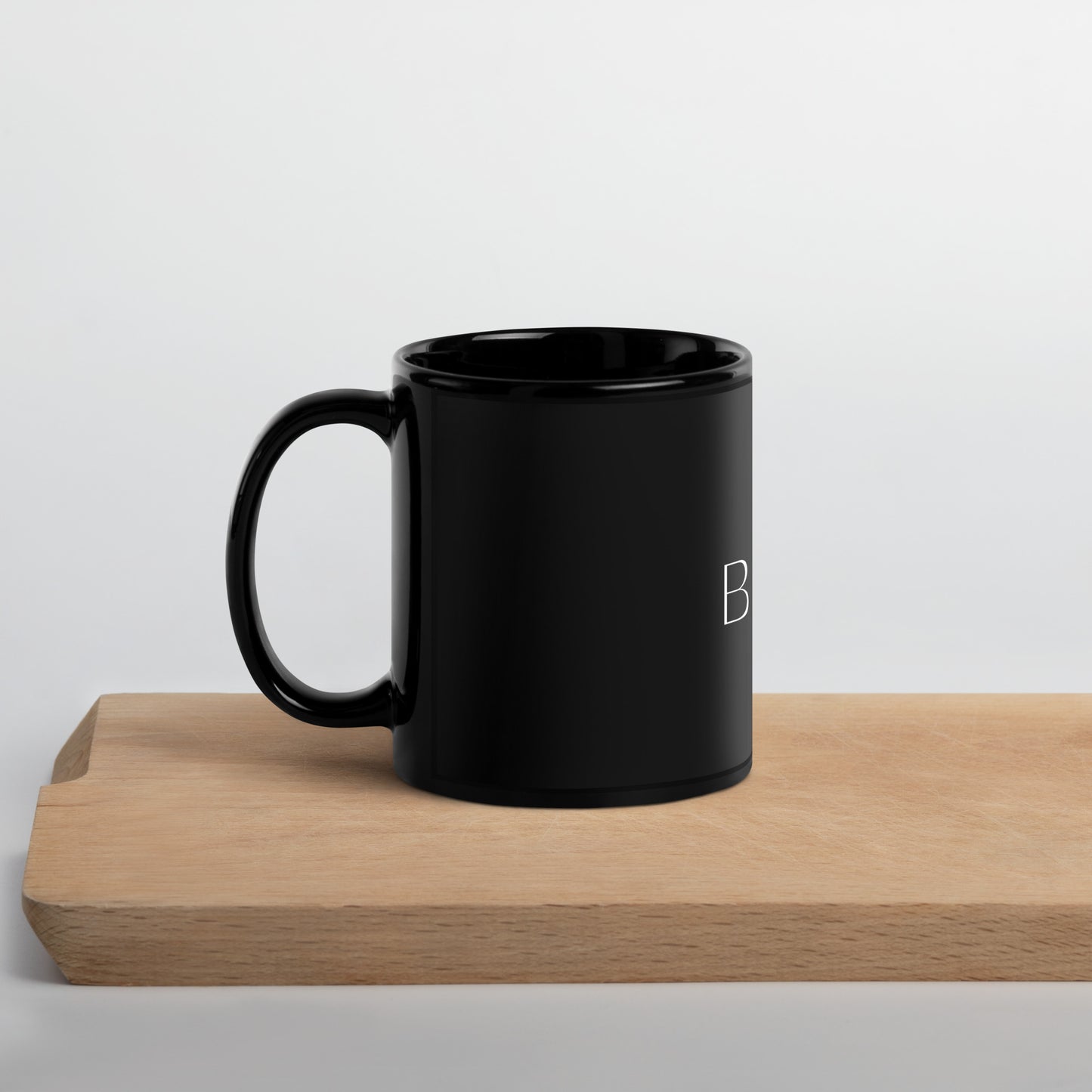 Boo Black Glossy Mug