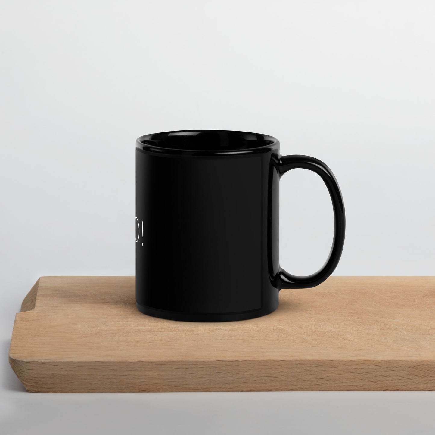 Boo Black Glossy Mug