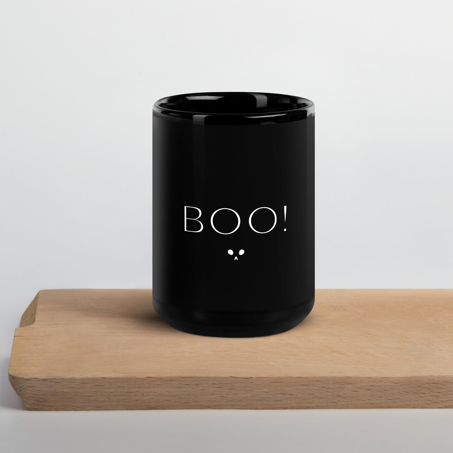 Boo Black Glossy Mug