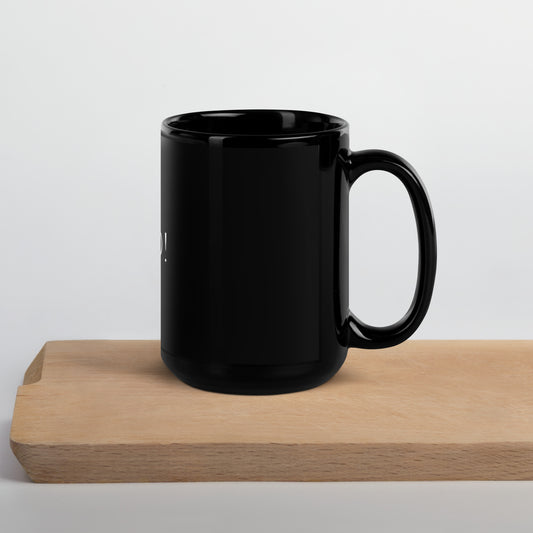 Boo Black Glossy Mug