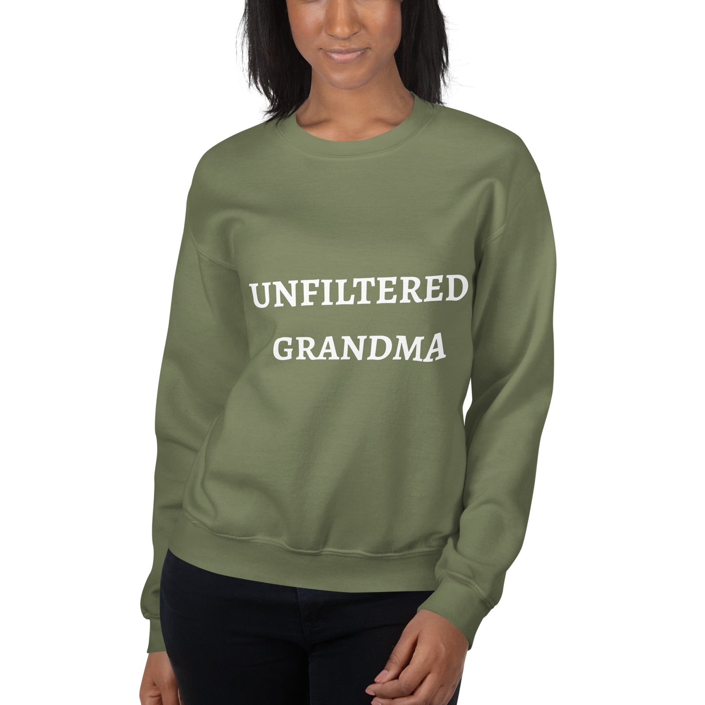 "Unfiltered Grandma" Unisex Sweatshirt