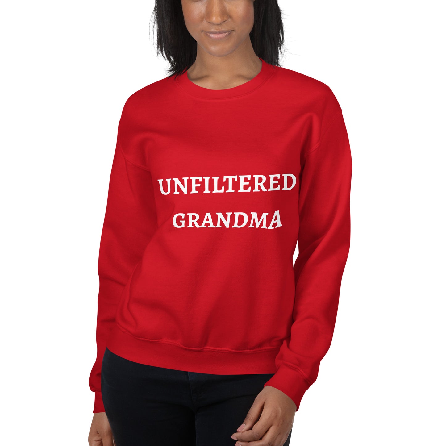 "Unfiltered Grandma" Unisex Sweatshirt