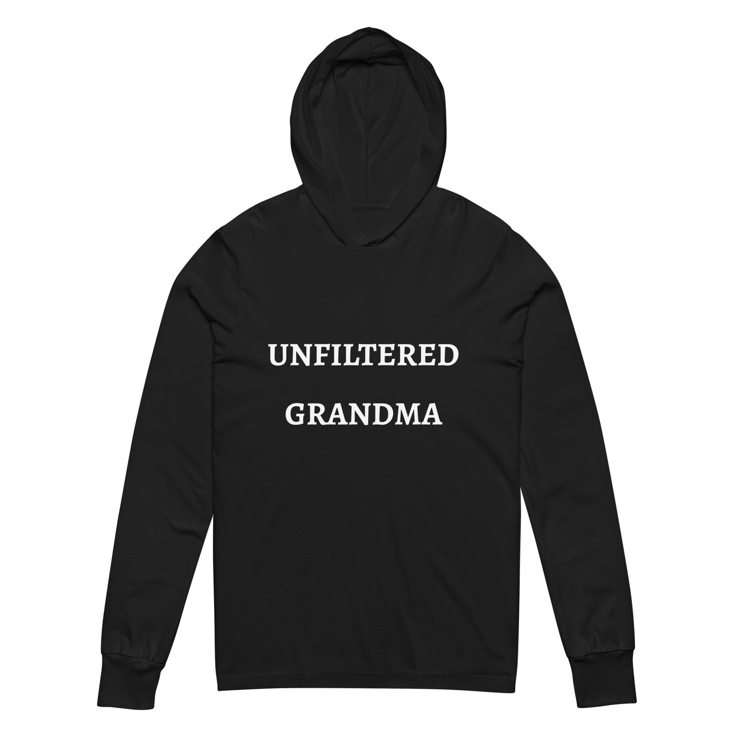 "Unfiltered Grandma" Hooded long-sleeve tee