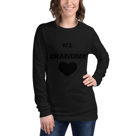 "#1 Grandma" Unisex Long Sleeve Tee