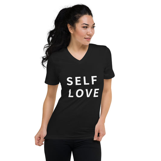 Self Love Unisex Short Sleeve V-Neck T-Shirt