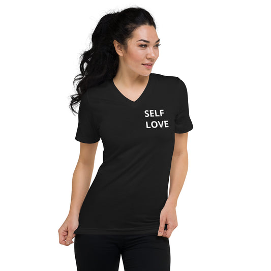 SELF LOVE Unisex Short Sleeve V-Neck T-Shirt